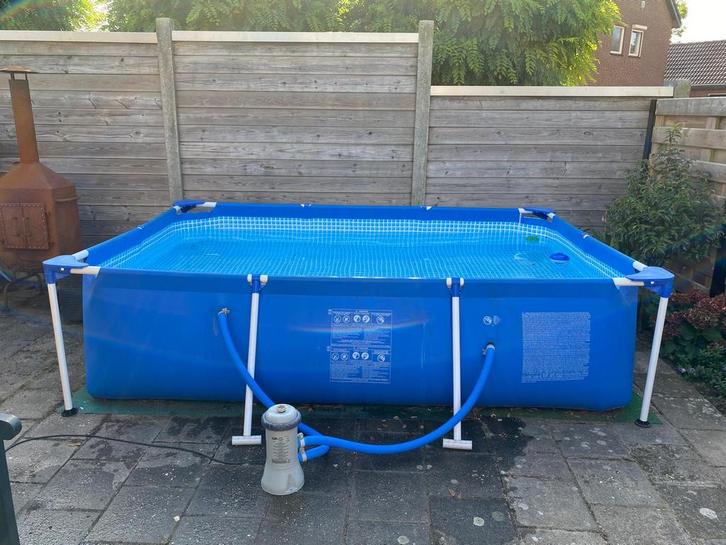 Intex zwembad, Tuin en Terras, Zwembaden, Gebruikt, Opzetzwembad, Minder dan 80 cm, 200 tot 400 cm, 200 tot 300 cm, Rechthoekig