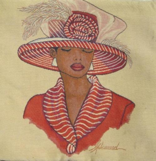 Mode / Dames Gobelin Kussens., Huis en Inrichting, Woonaccessoires | Kussens, Nieuw, Overige kleuren, Vierkant, Ophalen of Verzenden