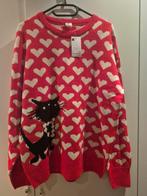 Rode trui met kat en hartjes, Zo goed als nieuw, Hema, Rood, Ophalen