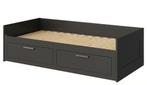 Ikea Brimnes bed te koop, Gebruikt, Zwart, Tweepersoons, Ophalen of Verzenden