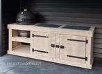 Buitenkeuken steigerhout verrijdbaar grill kamado mancave, Ophalen of Verzenden, Nieuw, Houtskool, Vrijstaand