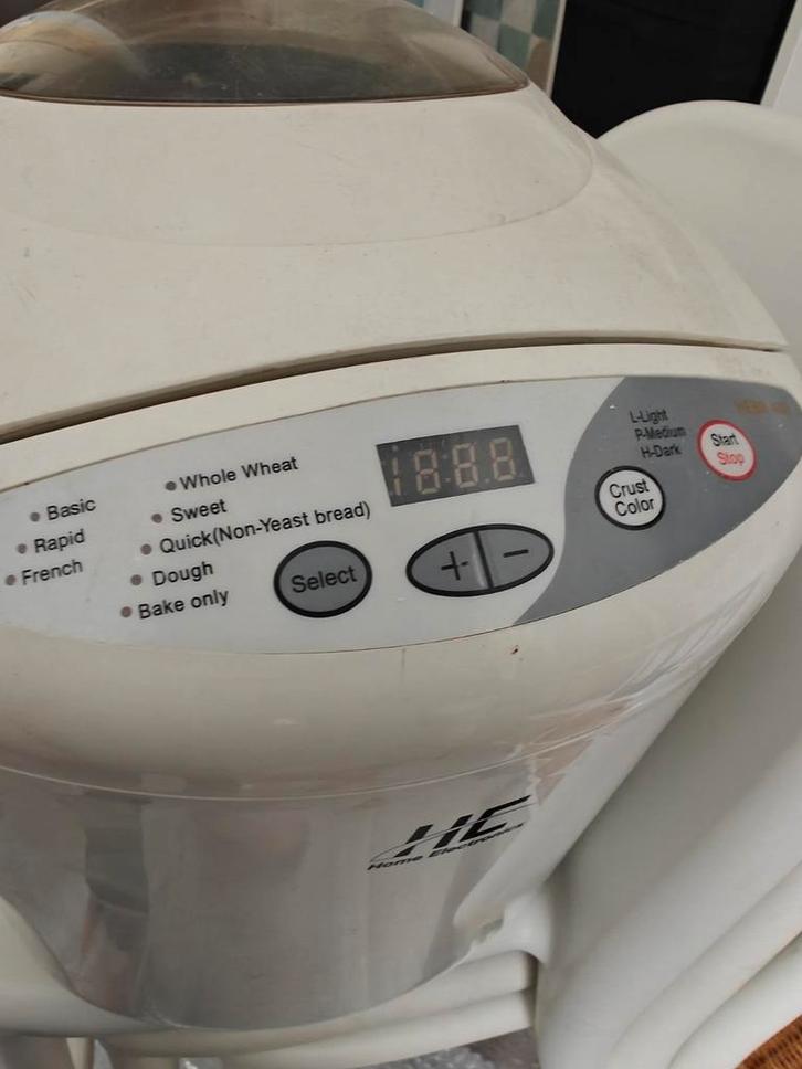 Holland Electronics Broodbakmachine - Werkend!, Witgoed en Apparatuur, Broodbakmachines, Gebruikt, Met timer, 400 tot 800 gram deeg