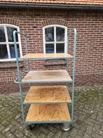 Etagewagen 4 laags Overtoom, kar magazijn wagen, Ophalen, IJzer