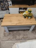 Marksdel Salontafel - Eiken/Wit, Huis en Inrichting, Tafels | Salontafels, Ophalen, Eikenhout, Zo goed als nieuw, Modern