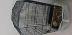 Vogel kooi de breedte is 44 cm en  de hoogte 85tot met 90 cm, Ophalen, Zo goed als nieuw, Metaal, Vogelkooi