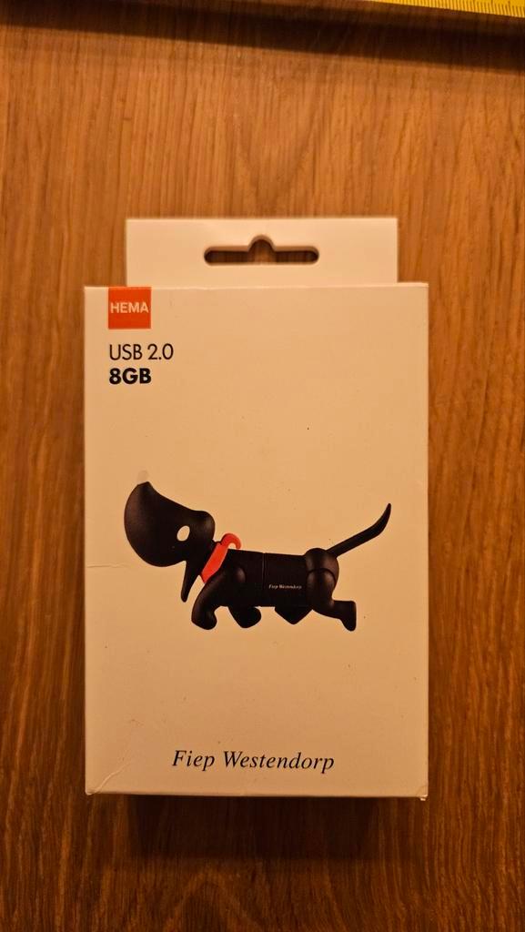 HEMA USB Stick 8GB Fiep Westendorp 'Takkie', Computers en Software, USB Sticks, Nieuw, 8 GB, Ophalen