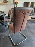 4 eetkamerstoelen, Huis en Inrichting, Stoelen, Ophalen, Overige materialen, Gebruikt, Bruin