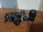 Sony A6100 met 4 lenzen, Gebruikt, Compact, Ophalen of Verzenden, Sony
