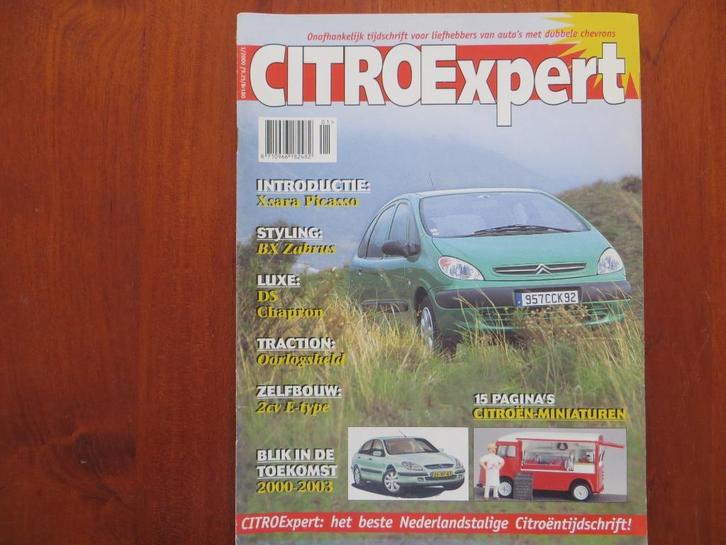 CitroExpert 1 2000 Xsara Picasso, BX Zabrus, DS21 Chapron, Boeken, Auto's | Folders en Tijdschriften, Nieuw, Citroën, Ophalen of Verzenden