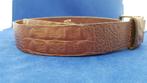 Vintage bruin leren riem Eagle, saddle leather. 6B4, Tweedehands verkoop, Tweedehands verkoop, Bruin, Ophalen of Verzenden