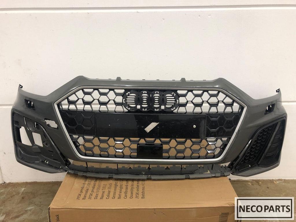 Audi A1 82a s-line bumper voorbumper grill 2018-, Gebruikt, Voor, Bumper, Audi