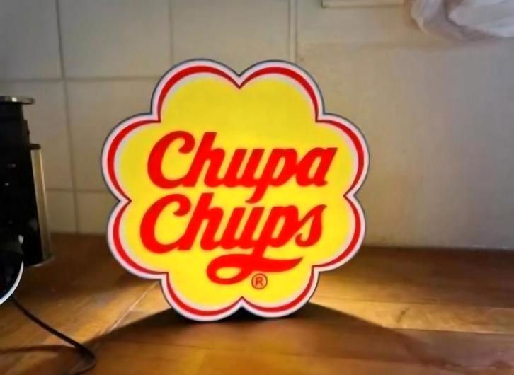 XL Chupa Chups Lamp met LED, Verzamelen, Merken en Reclamevoorwerpen, Nieuw, Lichtbak of (neon) lamp, Ophalen of Verzenden