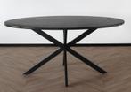 ‼️ ZGAN Zwarte Eettafel ovaal met Spinnenpoot 160cm, Huis en Inrichting, Tafels | Eettafels, Ophalen, 50 tot 100 cm, Zo goed als nieuw
