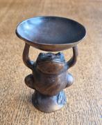 Koperen kikker schaaldrager Indonesië 10 cm, Antiek en Kunst, Antiek | Koper en Brons, Ophalen of Verzenden
