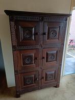 Mooie houten kast met 6 deuren, Antiek en Kunst, Ophalen