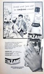 3 vintage advertenties reclames Cinzano vermouth 1939-62, Verzamelen, Merken en Reclamevoorwerpen, Ophalen