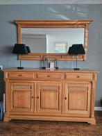 Gratis afhalen gepatenteerd eiken dressoir & spiegel., Ophalen, Gebruikt
