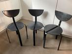 Vintage Bent Krogh stoelen (3x) - postmodern jaren 80 design, Drie, Ophalen of Verzenden, Zo goed als nieuw, Grijs