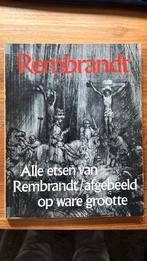 Rembrandt. Alle etsen van Rembrandt/, Ophalen of Verzenden, Gelezen, Schilder- en Tekenkunst