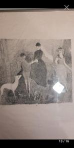 Marie Laurencin (1883-1956) - Ruiters met paarden, Antiek en Kunst, Kunst | Tekeningen en Foto's, Ophalen of Verzenden