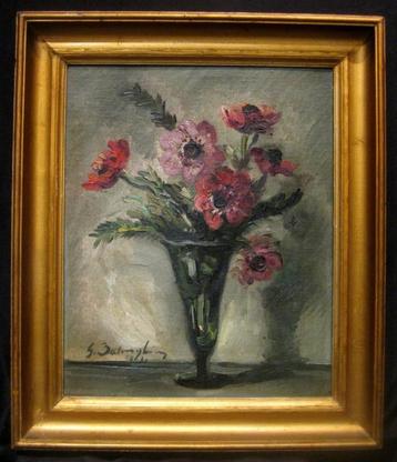 ==Gustave BALENGHIEN 1892-1953==bloemen in vaas=BELGISCH== beschikbaar voor biedingen