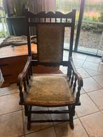 Antieke Schommelstoel - Prachtig Detail!, Huis en Inrichting, Stoelen, Ophalen, Gebruikt, Bruin, Eén