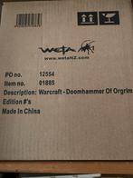 Weta Warcraft Doomhammer of Orgrim statue, Ophalen of Verzenden, Nieuw, Beeldje, Replica of Model