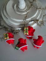 Kerstmannetjes, set van 4, kleine kersthangers, Ophalen