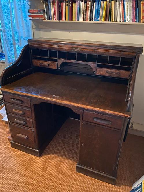 Antiek victoriaans rolluikbureau uit 1880, Globe-Wernicke., Antiek en Kunst, Antiek | Keukenbenodigdheden, Ophalen