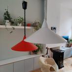 Set van 2 Vintage IKEA Heksenhoed Lampen. Rood & Wit, Post modernisme, Gebruikt, 50 tot 75 cm, Ophalen of Verzenden