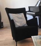 2 luxe design fauteuils, Modern, Stof, Ophalen of Verzenden, 75 tot 100 cm