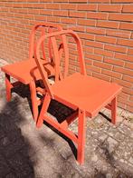 Vintage Retro Design IKEA PS-SERIE Karlsson Saga Stoelen, Ophalen of Verzenden, Gebruikt, Rood, Hout