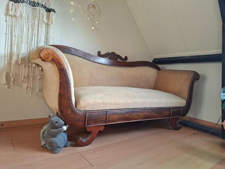 Biedermeier bank, Antiek en Kunst, Antiek | Meubels | Stoelen en Banken, Ophalen