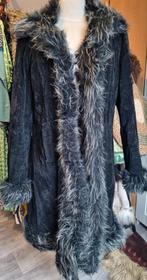Afghaanse vintage bohémien Penny Lane schapenvacht, Kleding | Dames, Jassen | Winter, Zwart, Maat 42/44 (L), Ophalen of Verzenden