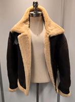 Lammy coat pilotenjas dames - maat L - lamsleer lamsvacht, Ophalen of Verzenden, Gedragen, Maat 42/44 (L), Bruin