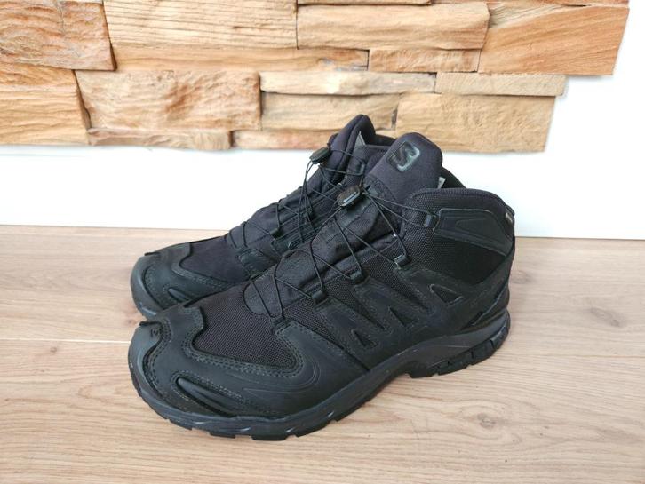 Salomon XA Forces Mid Wide GTX Black wandelschoenen mt 48, Kleding | Heren, Schoenen, Zo goed als nieuw, Wandelschoenen of Bergschoenen