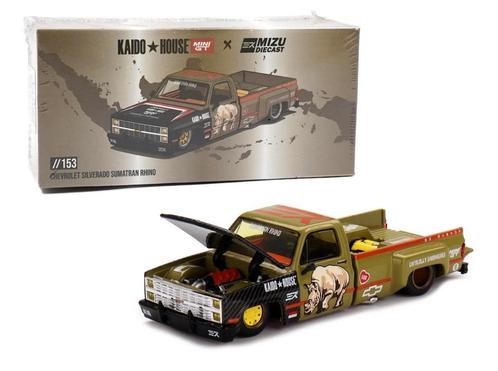 Chevrolet Silverado Kaido v. Mini GT 1/64 153 Sumatran Rhino, Hobby en Vrije tijd, Modelauto's | Overige schalen, Nieuw, Auto
