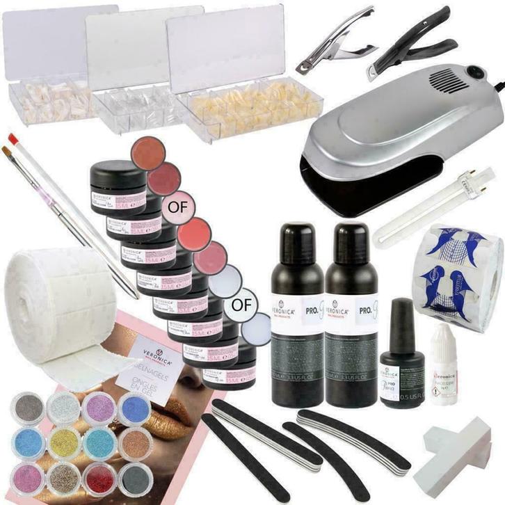 Gelnagels starterspakket, starterset Compact, Sieraden, Tassen en Uiterlijk, Uiterlijk | Cosmetica en Make-up, Ophalen of Verzenden