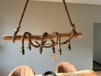 Touwlamp boomlamp, Huis en Inrichting, Lampen | Hanglampen, Ophalen, Zo goed als nieuw, Hout, 75 cm of meer