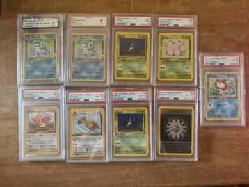 PSA Graded first Jungle Pokémon + Blastoise Celebrations beschikbaar voor biedingen