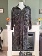Lola en Liza groene zwarte blouse look jurk 44 gratis verz, Verzenden, Maat 42/44 (L), Zo goed als nieuw, Knielengte