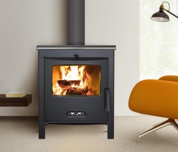 Lacunza Sagra CP Ecodesign houtkachel met warmhoudvak, Huis en Inrichting, Woonaccessoires | Overige, Nieuw, Ophalen