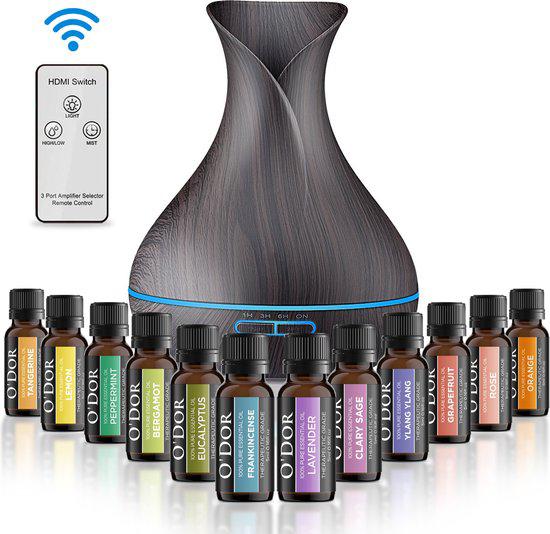 O'dor Aroma Diffuser Extra 12 flesjes Etherische Olie, Huis en Inrichting, Woonaccessoires | Overige, Zo goed als nieuw, Ophalen