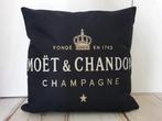Moet&Chandon Linnen Dubbelzijdige Kussenhoes 45cm., Ophalen of Verzenden, Nieuw, Vierkant