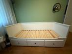 Bedbank, Huis en Inrichting, Slaapkamer | Slaapbanken, Ophalen, Gebruikt, Eenpersoons, Wit
