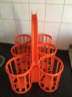 retro oranje curver flessenrek - in goede staat!, Verzamelen, Ophalen of Verzenden, Huis en Inrichting