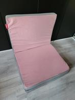 Bopita opvouwbaar matras roze/grijs, Gebruikt, Minder dan 70 cm, Minder dan 140 cm, Ophalen