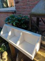 Oude Houten Gruttersbak - Brocante handmade wit annie sloan, Minder dan 50 cm, Gebruikt, Minder dan 50 cm, Ophalen of Verzenden