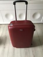 Bordeauxrode American Tourister trolley op 2 wielen, Gebruikt, Hard kunststof, 45 tot 55 cm, Ophalen of Verzenden