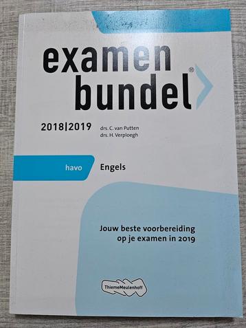 Examenbundel HAVO Engels 2018/2019 beschikbaar voor biedingen